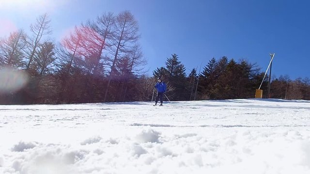 Enjoy skiing at the ski resort