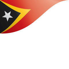 east timor flag, vector illustration on a white background