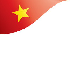 Vietnam flag, vector illustration on a white background
