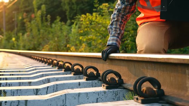 Inspection and control of railway tracks is carried out by the engineer and all deviations are fixed for the safety of transportation