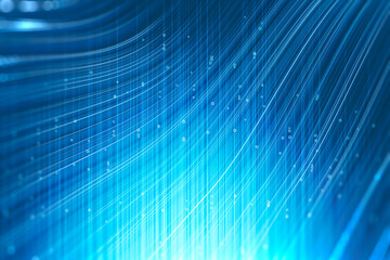 Abstract lines and bubbles immersive interface