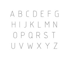 Isolated black 3d alphabet on white background. 3d illustration Alphabet and black letters on the white background. Modern black paper font. Vector alphabet black. Type font paper set illustration.