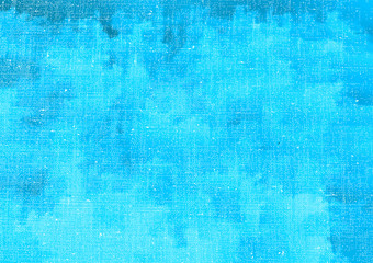 Blue canvas background as sky. Textured background with stains
