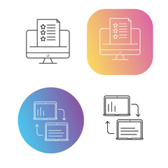 Trade Icons with b2b business icon with gradient style