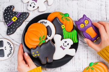 Assortment of gingerbread cookies