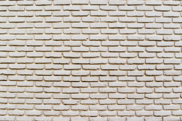 background of old vintage white brick wall. The surface of brick texture for interior or copy space.