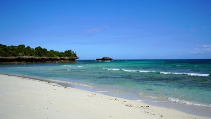 Plage de Chumbe island, archipel de Zanzibar