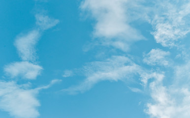 Light blue sky with cloud, For wallpaper or background.