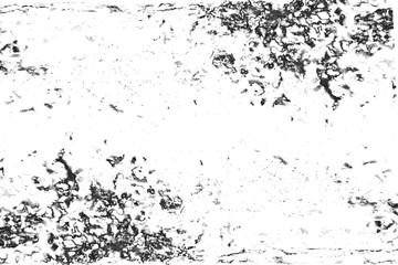 Background of black and white. Abstract monochrome texture. Pattern of cracks, dust and stains. For design or decoration.