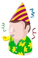 A Party Man avatar cartoon person icon emoji