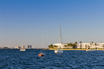Obraz premium Waterfront buildings in West Palm Beach, Florida