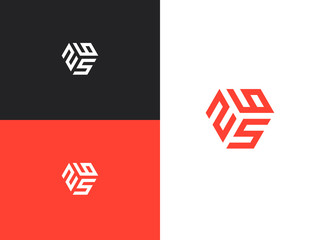 Combination number, stylish vector emblem for design