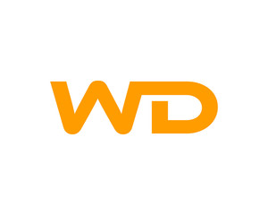 WD Letter Logo Design Template Vector