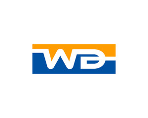 WD Letter Logo Design Template Vector