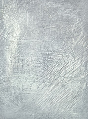 Worn metal plate steel background. Silver foil.