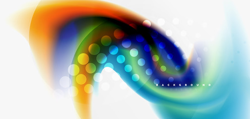 Fluid flowing wave abstract background