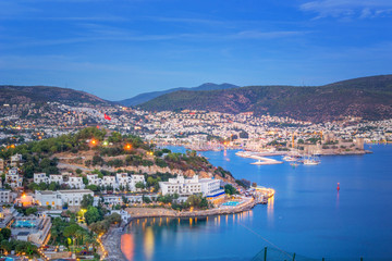 Obraz premium Bodrum after sunset, Turkey