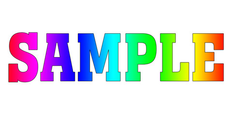 sample Rainbow Multicolor logo