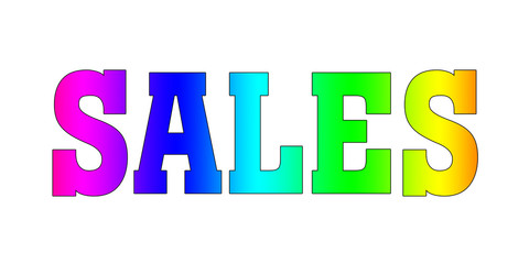 Sales Rainbow Multicolor logo