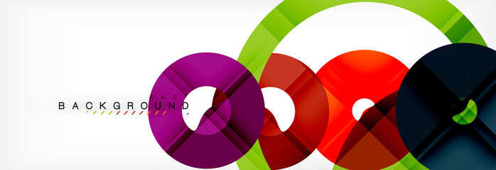 Obraz premium Geomtric nowoczesne tła, streszczenie szablon pierścieni