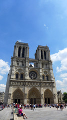 Fototapeta na wymiar パリのノートルダム大聖堂