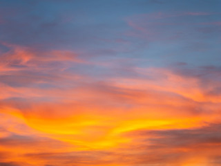 Fototapeta premium Image of beautiful sunset with colorful clouds