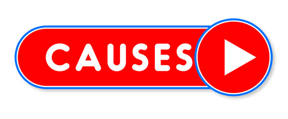 Causes - white text written on a red banner on white background