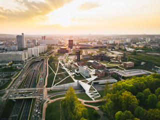 Katowice Panorama z powietrza