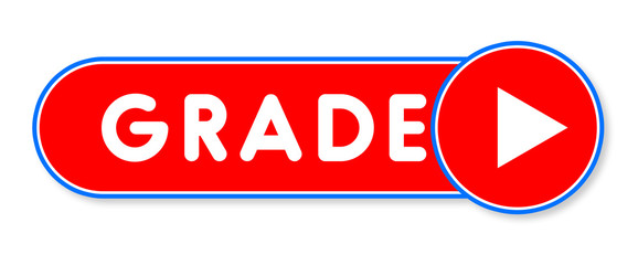 Grade - white text written on a red banner on white background
