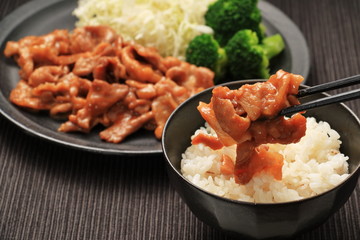 豚のしょうが焼き