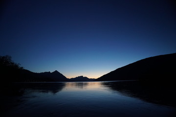 Sonnen untergang Thunersee 120818