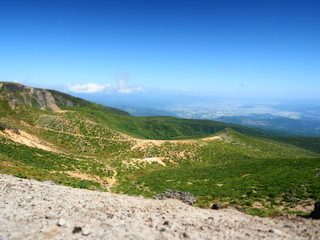 安達太良山からの眺め