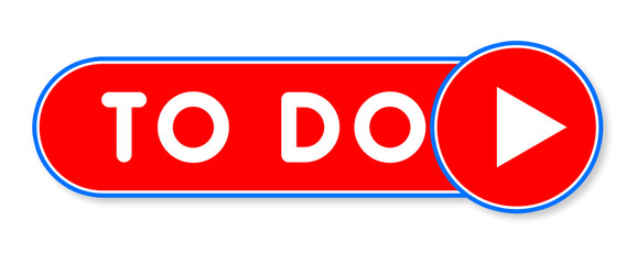 To Do - white text written on a red banner on white background