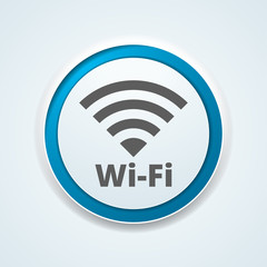 Wireless connection button illustation