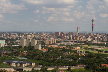 Naklejka premium Johannesburg Skyline