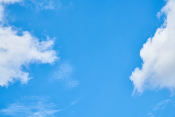 Blue Sky with Clouds Background