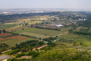 Fototapeta na wymiar Aerial view Pretoria, Gauteng