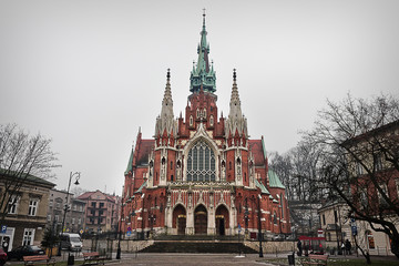 Fototapeta premium Church of St. Joseph in Krakow. Sights of Poland