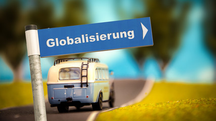 Schild 366 - Globalisierung - obrazy, fototapety, plakaty