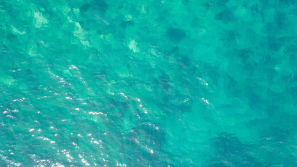 Beautiful blue sea wave photograph close up