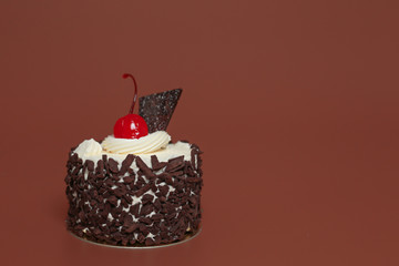 Birthday Cake On Color For Background