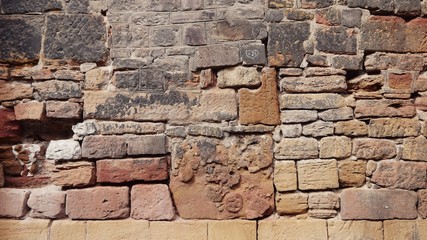 stone wall of a historic building
