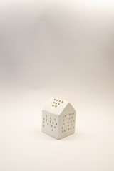 House candlestick on background with copy space 