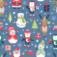 Seamless pattern for Christmas holiday