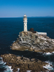 Fastnet lighthouse at summer