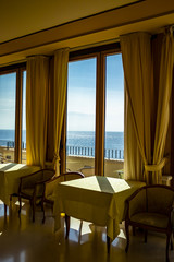 Italian restaurant overlooking the sea