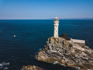 Fastnet lighthouse at summer