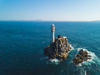 Fastnet lighthouse at summer