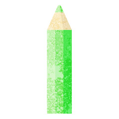 green coloring pencil graphic icon