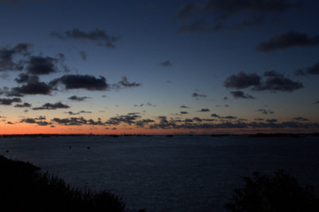 Sonnenuntergang bei Arcquest in der Bretagne